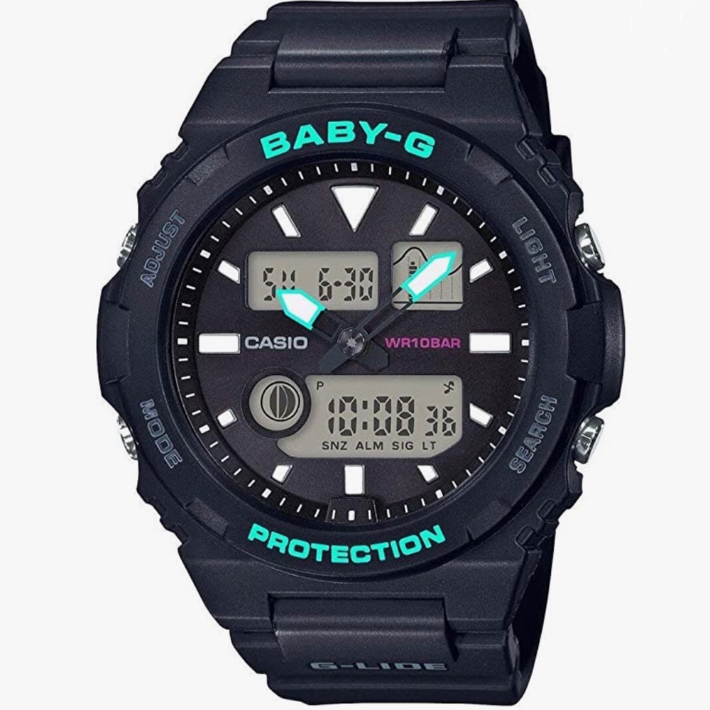 Women’s Baby-G Lide G-Shock Ana-Digi Black Teal